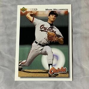 1991 Upper Deck Mark Williamson Orioles Baseball Card #609